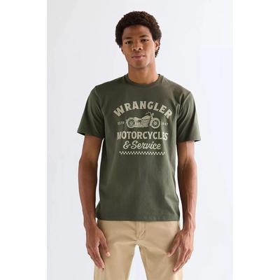 Wrangler Regular Americana Tee 112377954 zelené