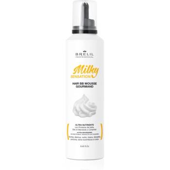 Brelil Milky Sensation Hair BB Mousse хидратираща пяна за непокорна коса 250ml