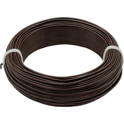 Vázací drát poplastovaný (PVC) HNĚDÝ 1,4/2,0 mm, délka 50 m