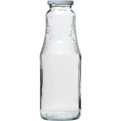 Fľaša na alkohol sklenená 1 L so širokým hrdlom
