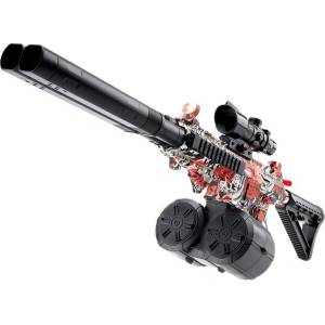 Sunny Blaster Double Barrel, две цеви, пистолет за водни гел топчета, червен (Double Barrelred)