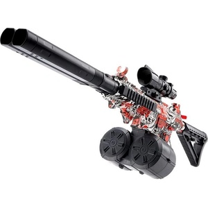Sunny Blaster Double Barrel, две цеви, пистолет за водни гел топчета, червен (Double Barrelred)