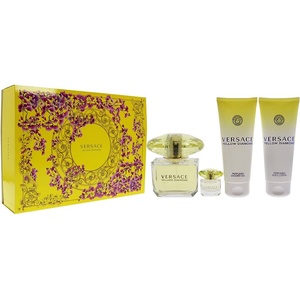 Versace Yellow Diamond Подаръчен комплект, Тоалетна вода 90ml + Мляко за тяло 100ml +Душ гел 100ml + Тоалетна вода 5ml, Жени