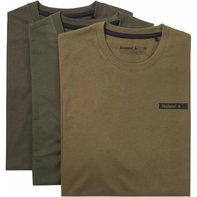 Seeland 3pack triko pánské Pine green-Military olive-Grape leaf Zelená – Zboží Dáma
