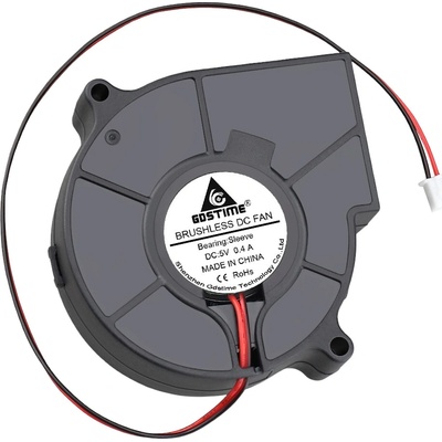 Dúchadlový ventilátor 97x97x25mm, 5V DC, XH2.54 - 2Pin