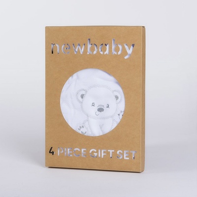 Dojčenská súpravička do pôrodnice New Baby Sweet Bear biela