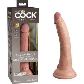 Image 1 of Пенис дилдо от силикон, двойна плътност, 21см. - King Cock Elite Light (PIPE577121)