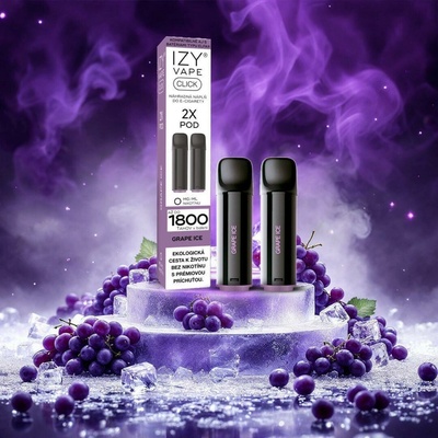 IZY CLICK Grape Ice 0 mg 2 ks