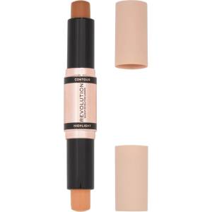 Makeup Revolution Стик контур и хайлайтър, Dark, 2 x 4.3 g - baby