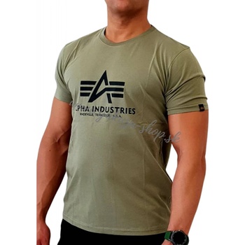 Alpha Industries Basic T-Shirt Olive tričko pánske zelené