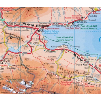 Kyrgyzstan 1:750t mapa Bishkek 1:30t plán města GIZI