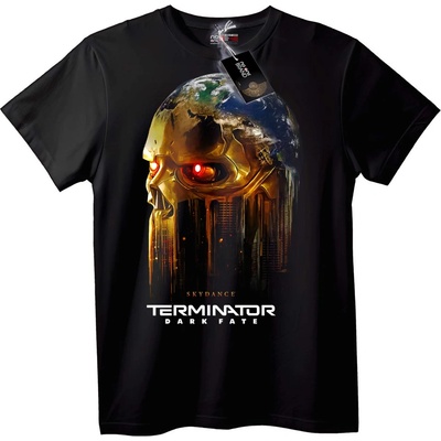 NOONEBRAND Тениска Terminator Мрачна Съдба Череп - M, White