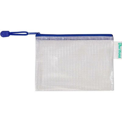 Obálka se zipem djois, A5, PVC síťovina, modrá, 8 ks