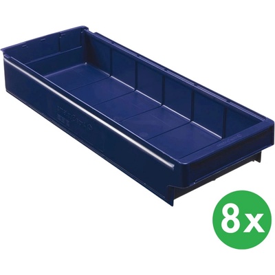Schoeller Allibert Plastové regálove prepravky MAX 115 x 600 x 100 mm 16 ks