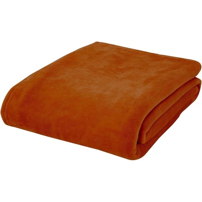 Catherine Lansfield Оранжева покривка за двойно легло от микроплюш 200x240 cm Raschel - Catherine Lansfield (DS/52645/W/200240/BUO)