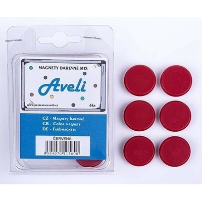 AVELI Set magnetů červená