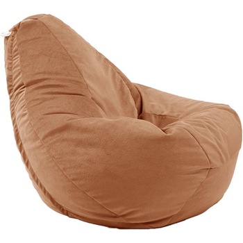 Image 1 of PUFRELAX Пуф круша 220л. Nirvana Hobbit, Creamsicle, Перящ се калъф, Пълнеж от полистиролни перли, Гама Premium (PUF-G-NH-PT-CMS)