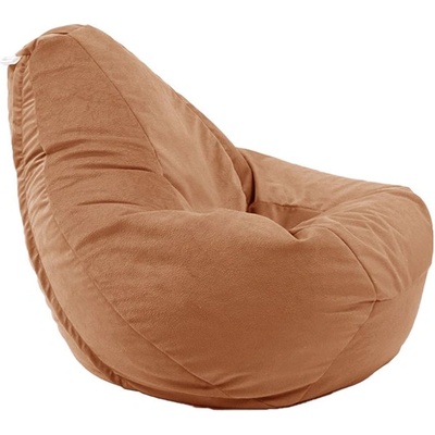 PUFRELAX Пуф круша 220л. Nirvana Hobbit, Creamsicle, Перящ се калъф, Пълнеж от полистиролни перли, Гама Premium (PUF-G-NH-PT-CMS)