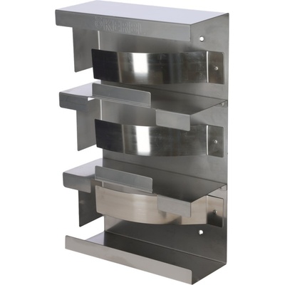 KERBL Držák na jednorázové rukavice nástěnný nerezový trojitý – Zboží Mobilmania