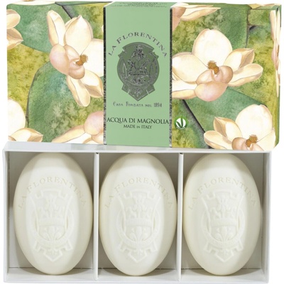 La Florentina tuhé mýdlo aqua di magnolia 3 ks 150 g