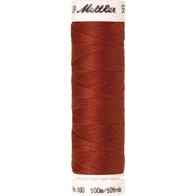Nitě SERALON 100m na univerzální šití, polyester AMANN Mettler - více barev 6677: 1167 rezavá červená