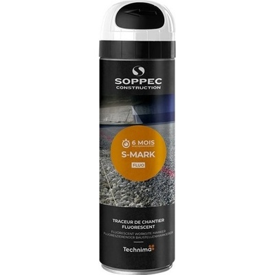 S-MARK Sprej fluorescenčný 6m, 500ml, biely