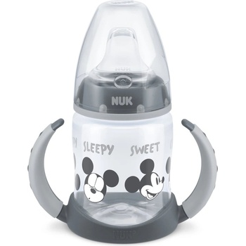 Nuk First Choice Mickey Mouse преходна чаша с дръжки 6m+ Grey 150ml