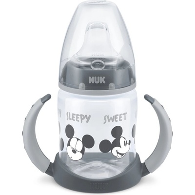 Nuk First Choice Mickey Mouse преходна чаша с дръжки 6m+ Grey 150ml