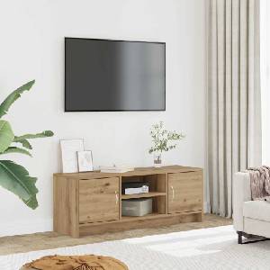 vidaXL ТВ шкаф, занаятчийски дъб, 102x30x37, 5 см, инженерно дърво (855817)
