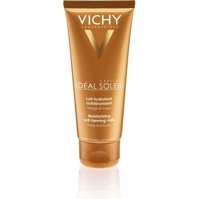 Vichy Ideal Soleil Auto Bronzant hydratační samoopalovací mléko na obličej a tělo 100 ml – Zboží Mobilmania