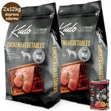 Kudo Dog LG Junior All Size Chicken & Vegetables 2 x 12 kg