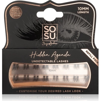 SOSU Cosmetics Hidden Agenda Undetectable Lashes лепящи снопчета мигли без възли 10 mm
