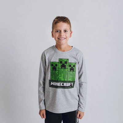 Tričko Minecraft Grey