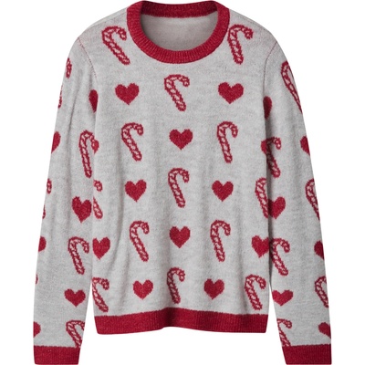 Esmara dívčí vánoční pletený svetr světle šedá – Hledejceny.cz