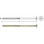 Uncanny Brand Wood liner with torx collar galvanized yellow 8*80mm t40