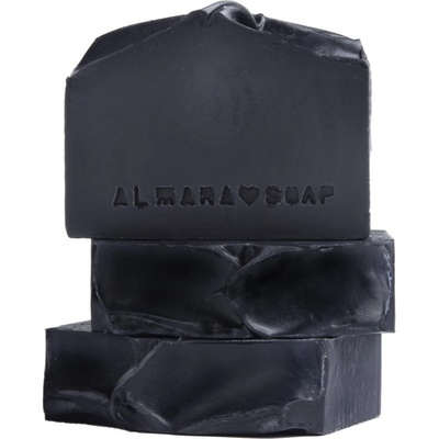 Almara Soap Natural Black As My Soul естествен твърд сапун за мазна и проблемна кожа 90 гр