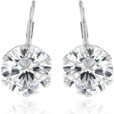 Zlatnictví U Kostela zlaté náušnice s bílým zirkonem 198bb