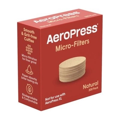 Aeropress Micro přírodní 200 ks