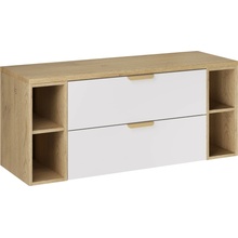 Comad Koupelnová skříňka pod deskové umyvadlo set Aster White 120 bílá/dub cremona