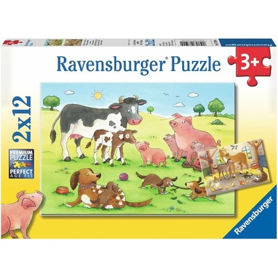 Ravensburger Zvířecí farma 2 x 12 dielov