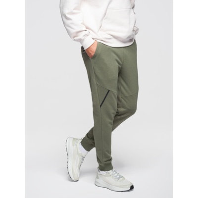 Ombre Clothing Мъжки спортни панталони joggers - оливови V4 OM-PASK-0280 Ombre Clothing Ombre Clothing | Zelen | МЪЖЕ | S