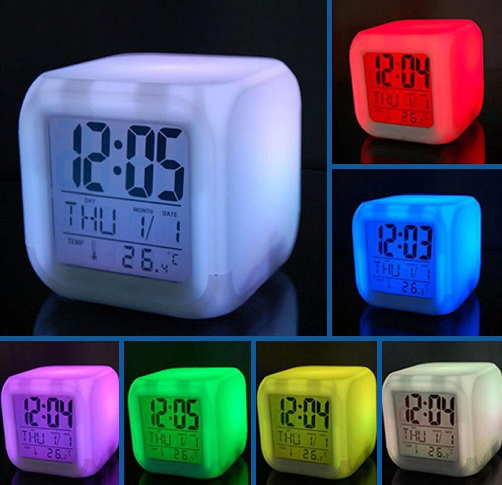 Multifunkčný LED budík CHAMELEON