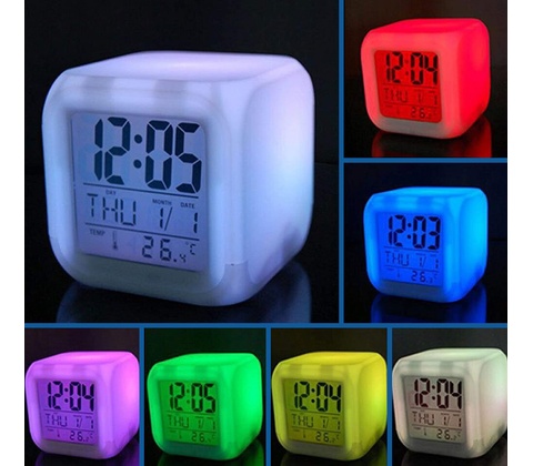Multifunkčný LED budík CHAMELEON