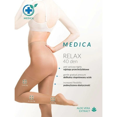 Gabriella MEDICA RELAX PUNČOCHOVÉ KALHOTY 40 DEN grafit