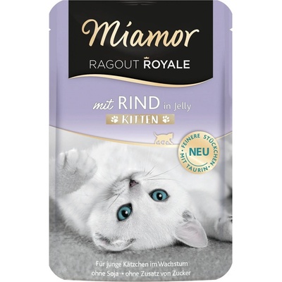 Miamor Ragout Royale v želé hovězí pro koťata 22 x 100 g