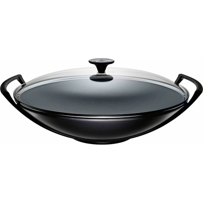 Le Creuset 25304360000460 Wok Tradition Collection so sklenenou pokrievkou 36 cm čierny