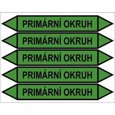 Značení potrubí, primární okruh PZG 008637
