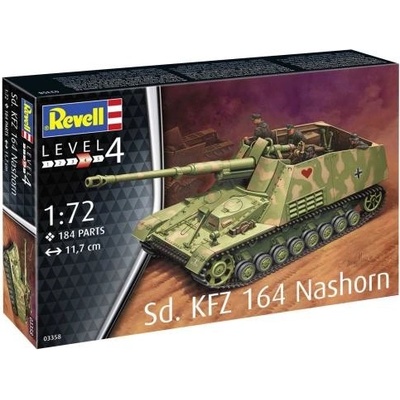 REVELL Plastic ModelKit military 03358 Sd.Kfz. 164 Nashorn 1:72