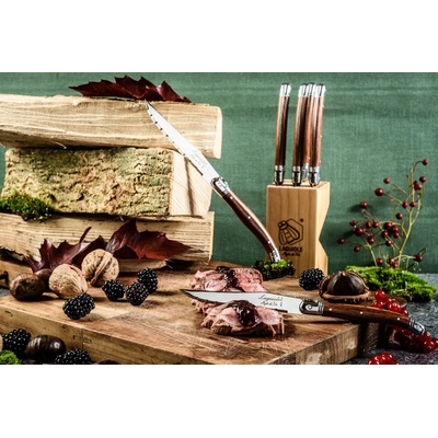 LAGUIOLE Premium steakové nože 6 ks rukojeť dřevěná