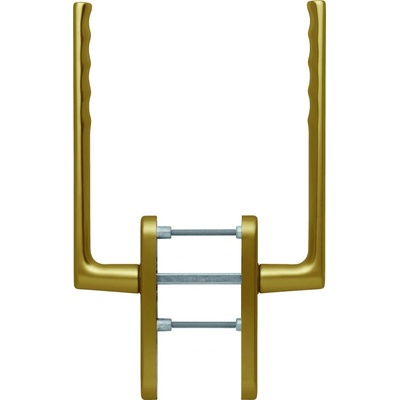 HOPPE HS kľučka/kľučka Hamburg, F4 bronz, 10×128 mm, dvere 75–80 mm